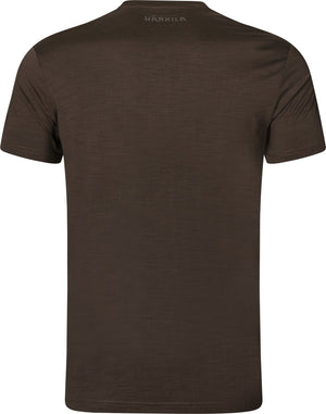 Base All Season Kurzarm-T-Shirt Shadow brown - Härkila