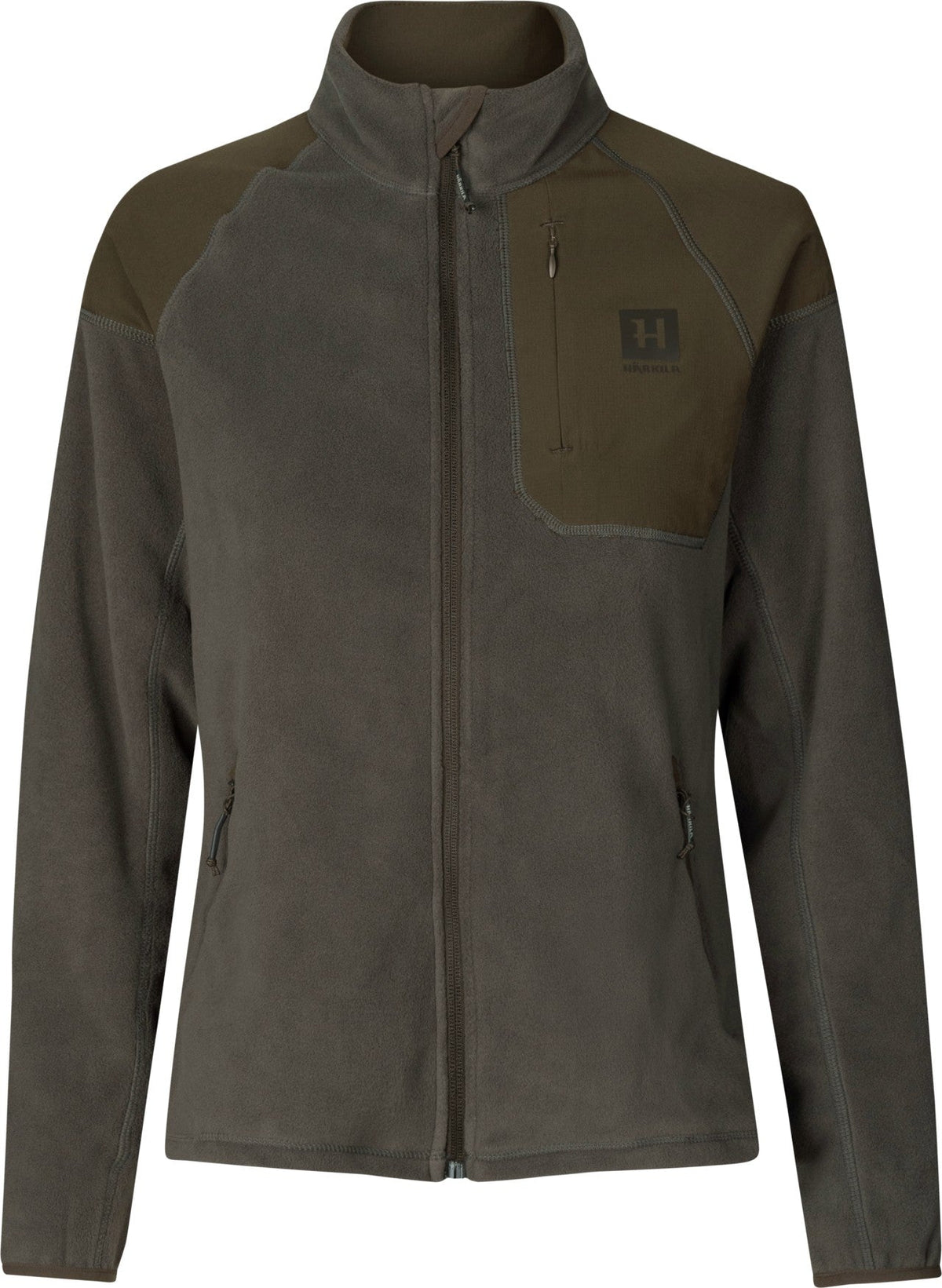 Vilja Fleece für Damen Willow green/Shadow grey - Härkila