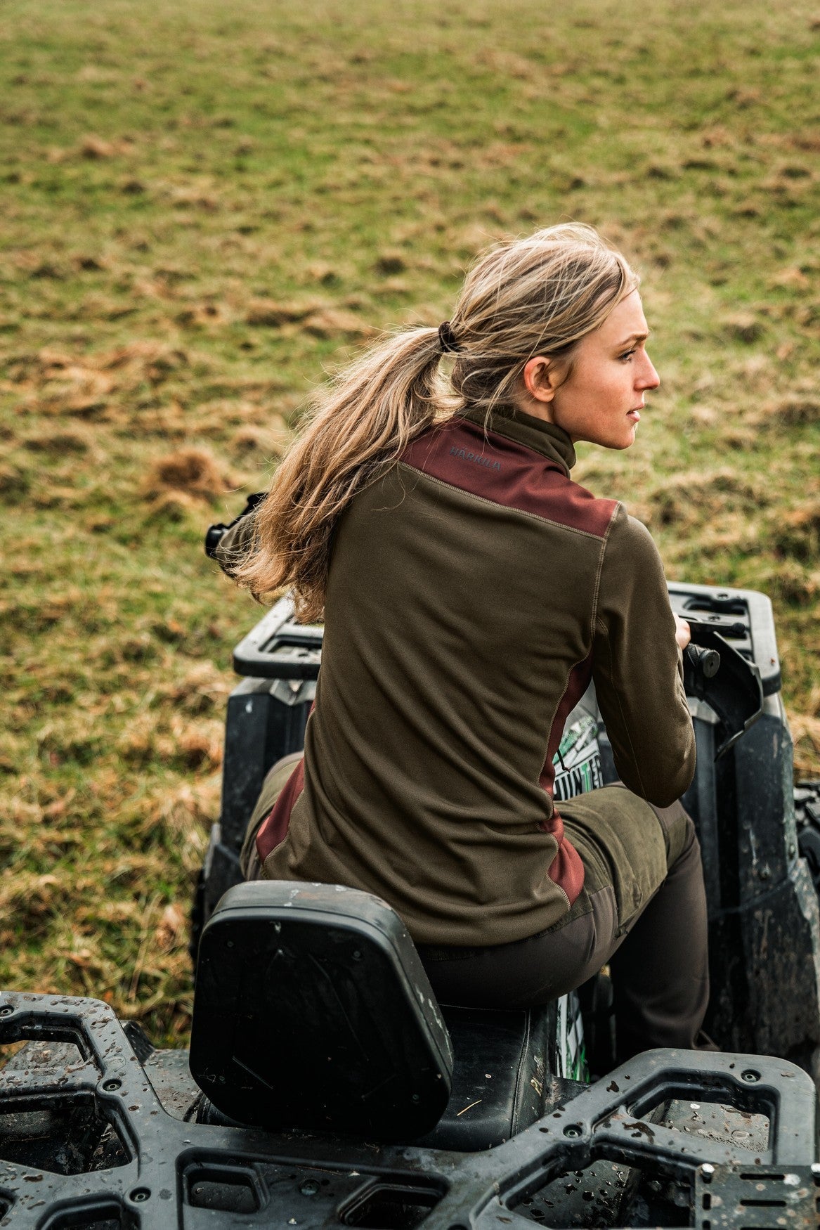 Oda Damen-Fleecejacke Willow green - Härkila