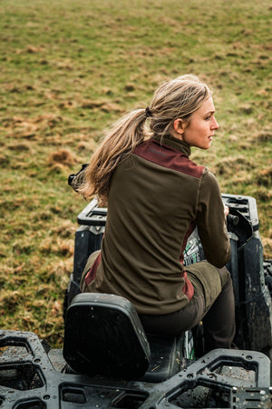 Oda Damen-Fleecejacke Willow green - Härkila
