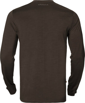 Base All Season L/S T-Shirt - Shadow brown - Härkila