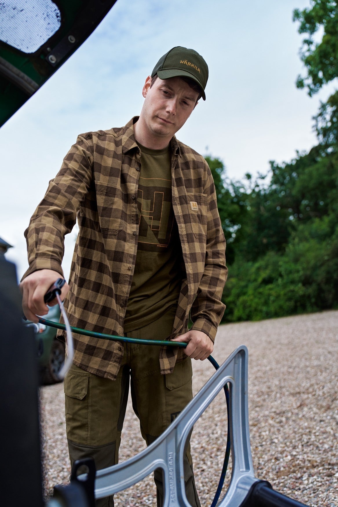 Skandinavisches L/S-Hemd - Antique Bronze Check - Härkila