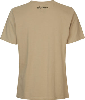 Stag Badge Kurzarm T-Shirt Damen Sand - Härkila