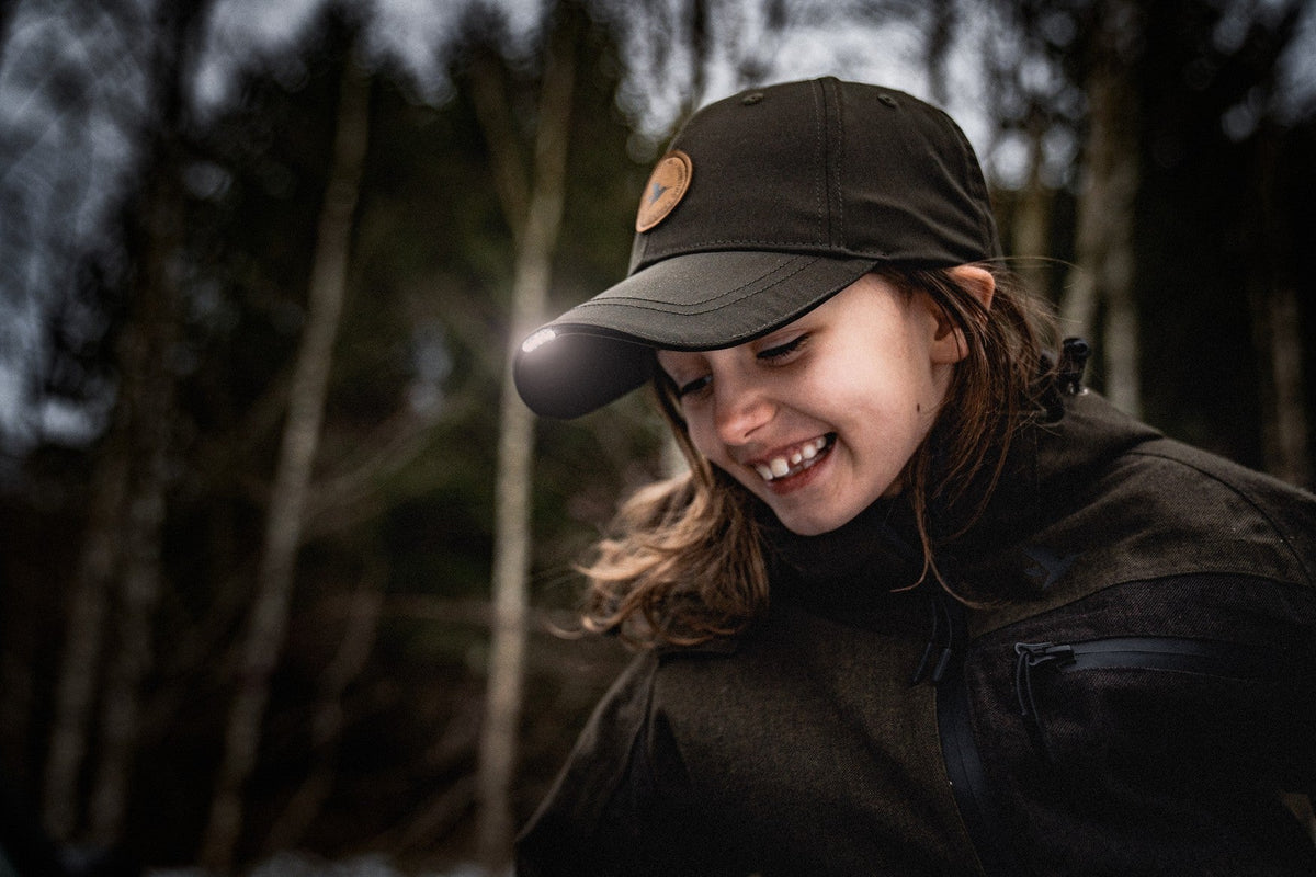 Skarn LED Junior Kappe Pine green - Seeland