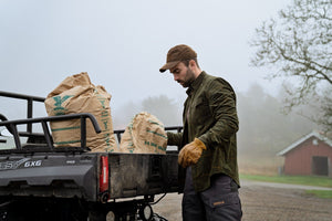 Kaldfjord kariertes Samthemd - Willow green check - Härkila
