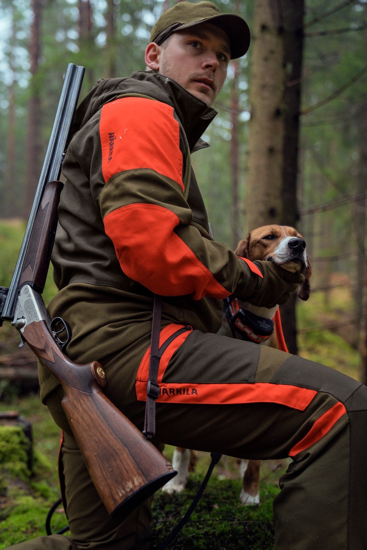 Pro Hunter Dog Keeper GTX Hose Willow green/Orange - Härkila