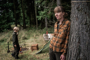 Skye Flanellhemd für Damen - Grizzly Brown/Terracotta Check - Seeland