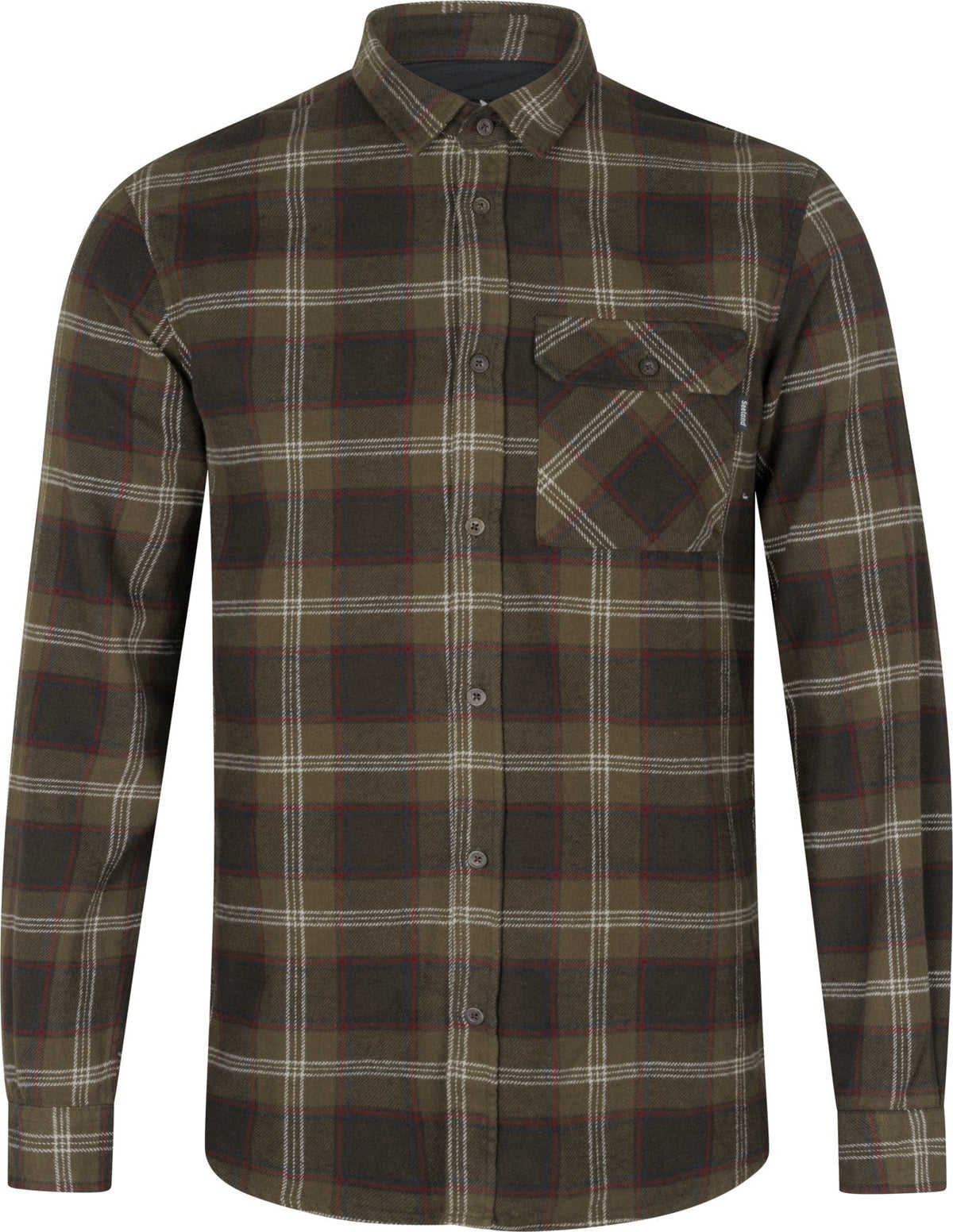 Glen Flannel Hemd - Pine green check - Seeland