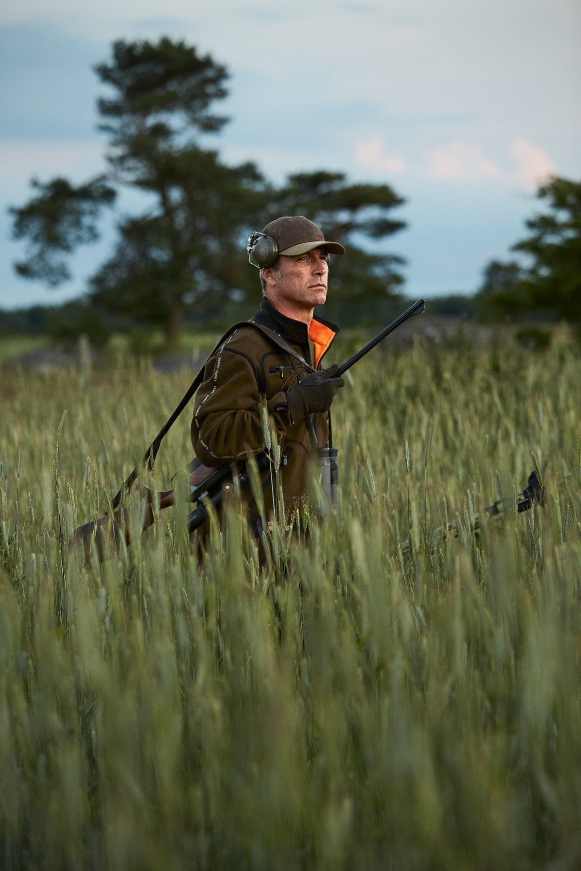 Kamko Fleecejacke - Hunting green/Orange blaze - Härkila