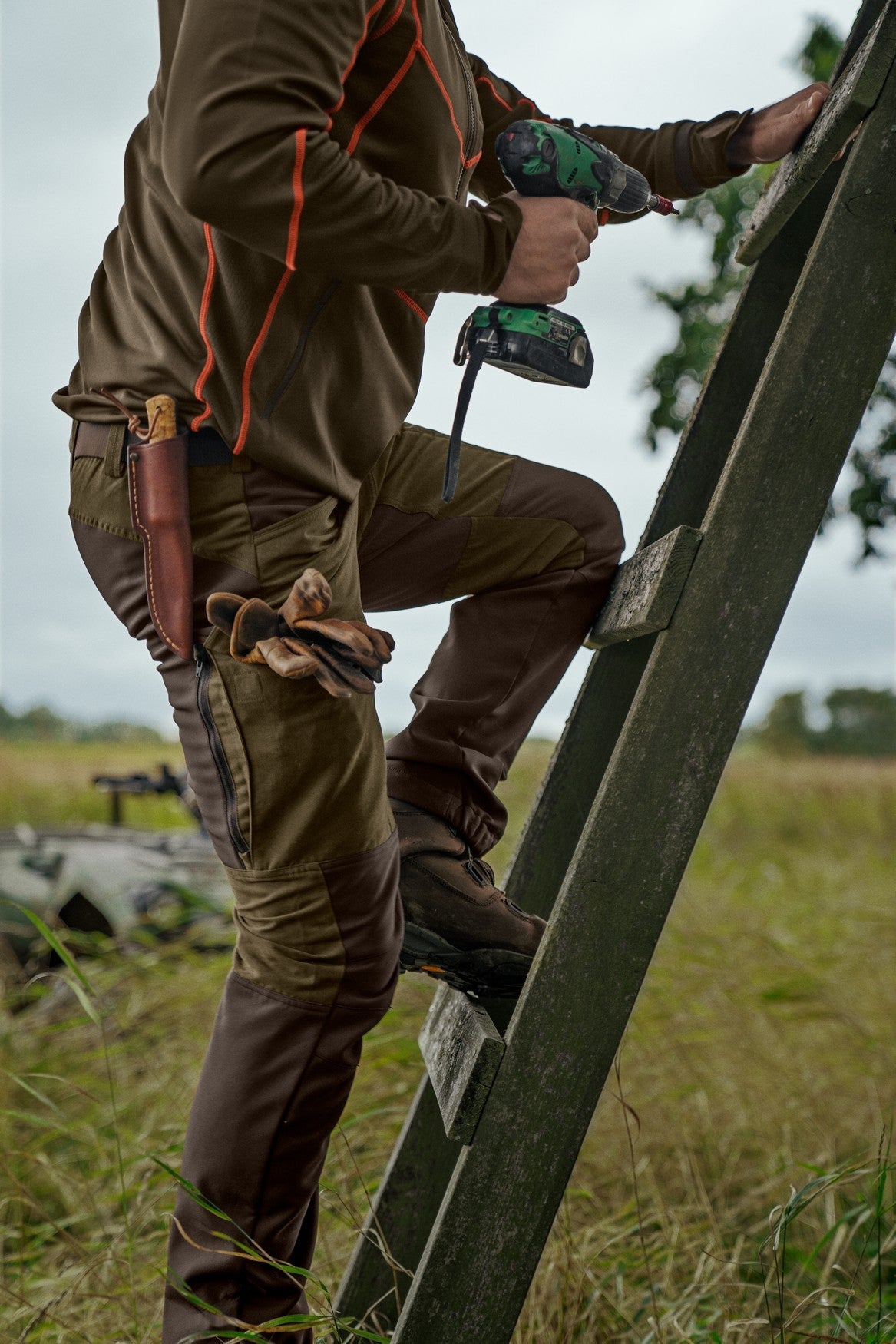 Scandinavian Hosen - Willow green/Deep brown - Härkila