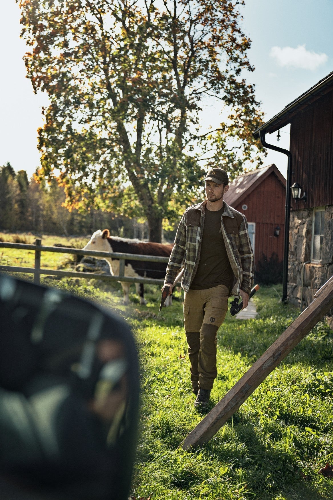 Asmund isolierte Hemdjacke aus Wolle Willow green/Phantom - Härkila
