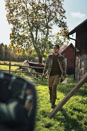 Asmund isolierte Hemdjacke aus Wolle Willow green/Phantom - Härkila