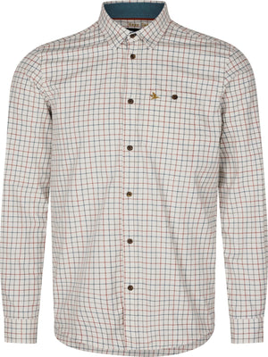 Oxford Shooting Hemd - Grape Leaf/Terracotta Check - Seeland