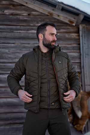 Logmar isolierte packbare Weste Willow green - Härkila