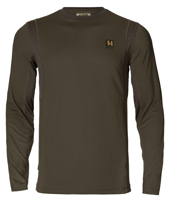 Forest Hunter Langarm-T-Shirt Hunting green/Shadow brown - Härkila