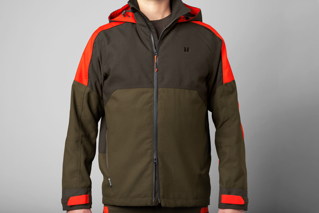 Pro Hunter Dog Keeper GTX Jacke Weidengrün/Orange - Härkila