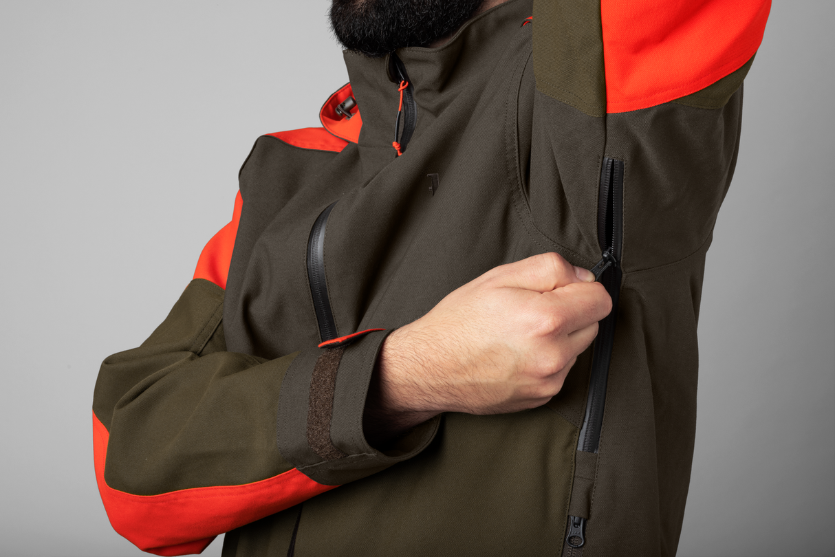 Pro Hunter Dog Keeper GTX Jacke Willow green/Orange - Härkila