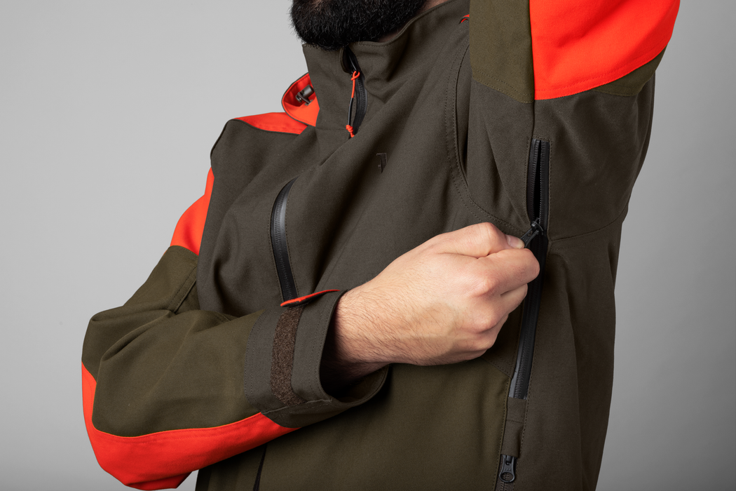 Pro Hunter Dog Keeper GTX Jacke Weidengrün/Orange - Härkila