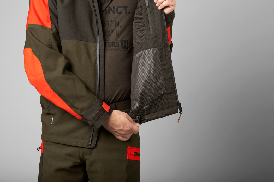 Pro Hunter Dog Keeper GTX Jacke Weidengrün/Orange - Härkila