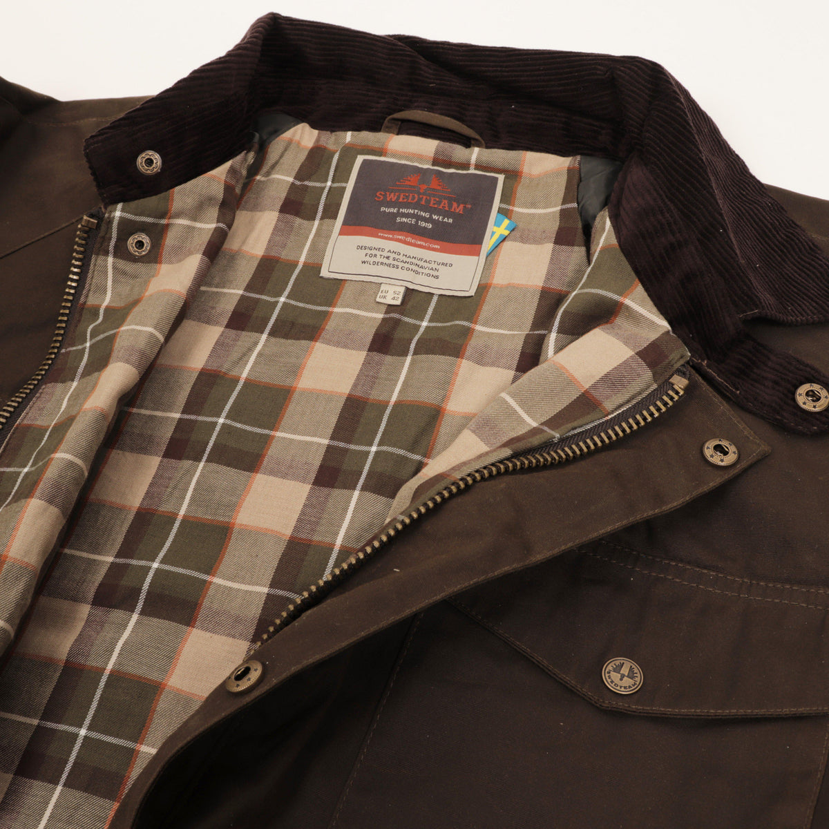 1919 Gewachste Jagdjacke Hunting Green - Swedteam