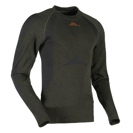 Titan Merino Pullover – Base Layer Hunting Green – Swedteam