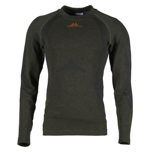 Titan Merino Pullover – Base Layer Hunting Green – Swedteam