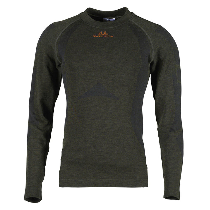 Merino Tech Baselayer-Set Hunting Green - Swedteam