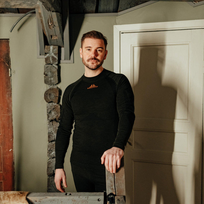 Merino Tech Baselayer-Set Hunting Green - Swedteam