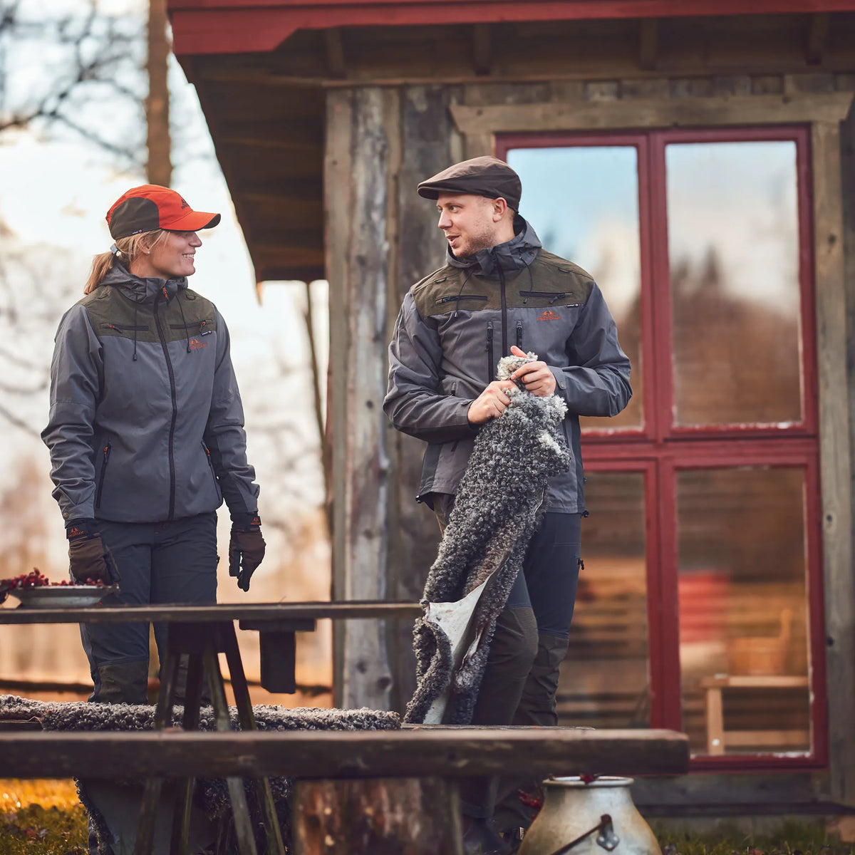 Lynx Damen Antibite Jagdjacke - Dunkelgrau - Swedteam