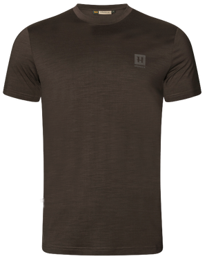 Base All Season Kurzarm-T-Shirt Shadow brown - Härkila