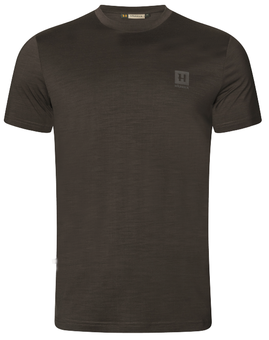 Base All Season Kurzarm-T-Shirt Shadow brown - Härkila