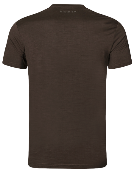 Base All Season Kurzarm-T-Shirt Shadow brown - Härkila