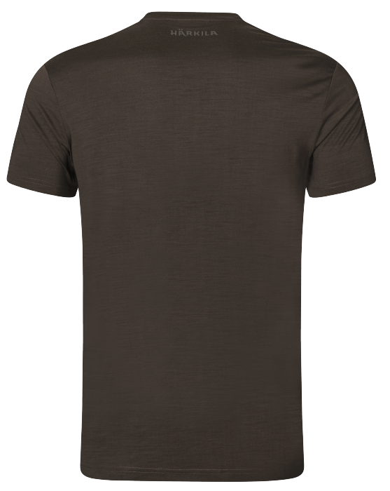 Base All Season Kurzarm-T-Shirt Shadow brown - Härkila