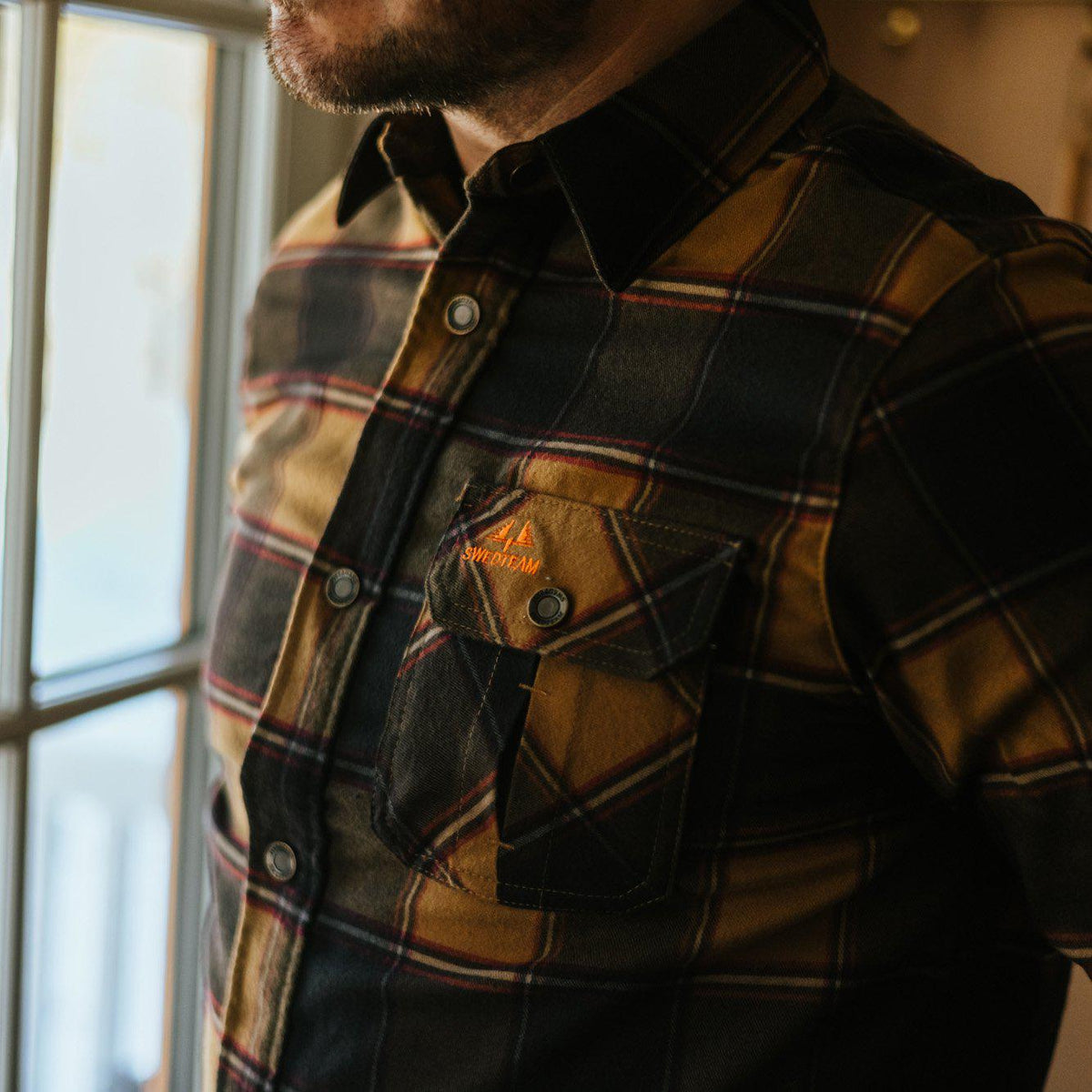 Crest Hemd - Dark Sand - Swedteam