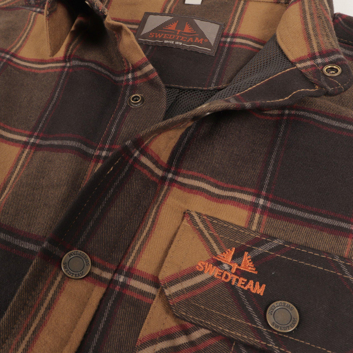 Crest Hemd - Dark Sand - Swedteam