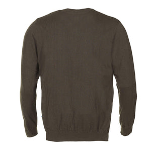 Crest Pullover mit V-Ausschnitt Grün - Swedteam