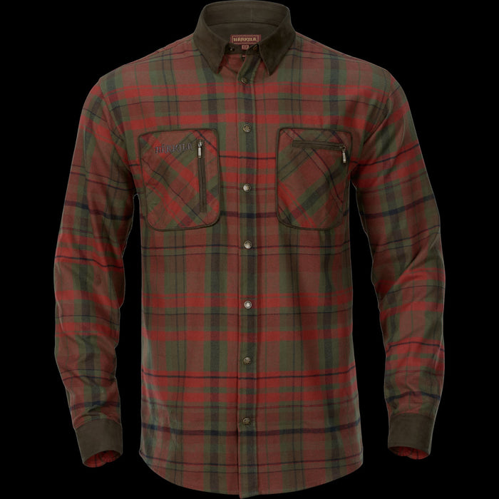 Pajala Hemd - Red autumn check - Härkila
