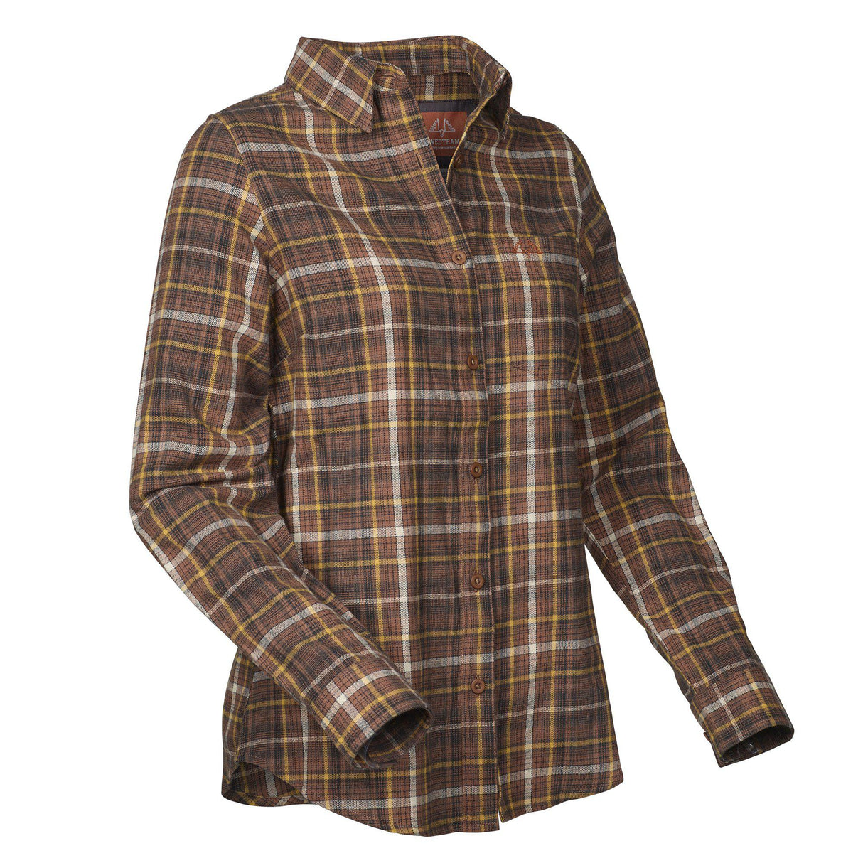 Meadow Damenhemd Braun – Swedteam