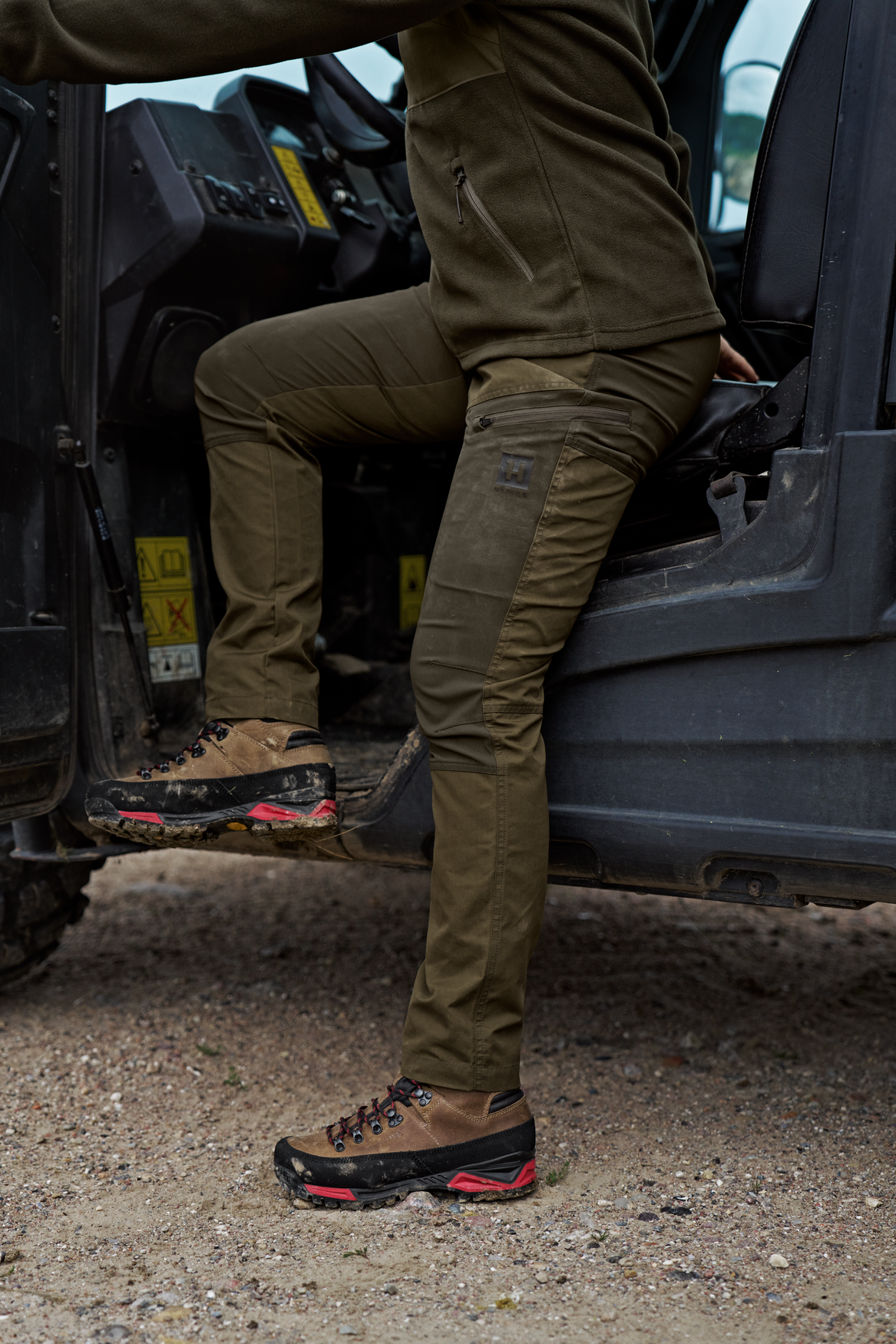 Fjell Damenhose Dark olive/Willow green - Härkila