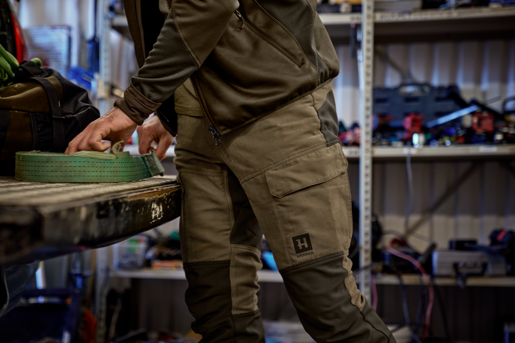 Skandinavische Hosen - Dark olive/Willow green - Härkila