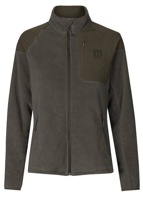 Vilja Fleece für Damen Willow green/Shadow grey - Härkila
