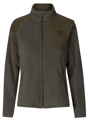 Vilja Fleece für Damen Willow green/Shadow grey - Härkila
