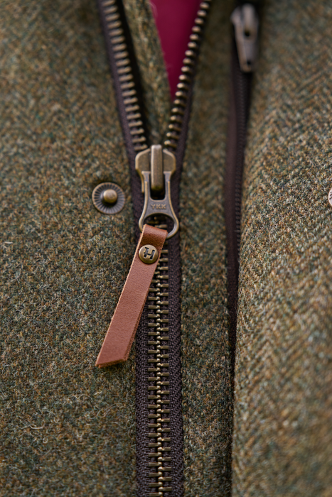 GTX-Jacke Forest green/Fischgrätmuster – Härkila