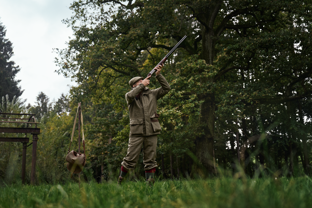 GTX-Jacke Forest green/Fischgrätmuster – Härkila