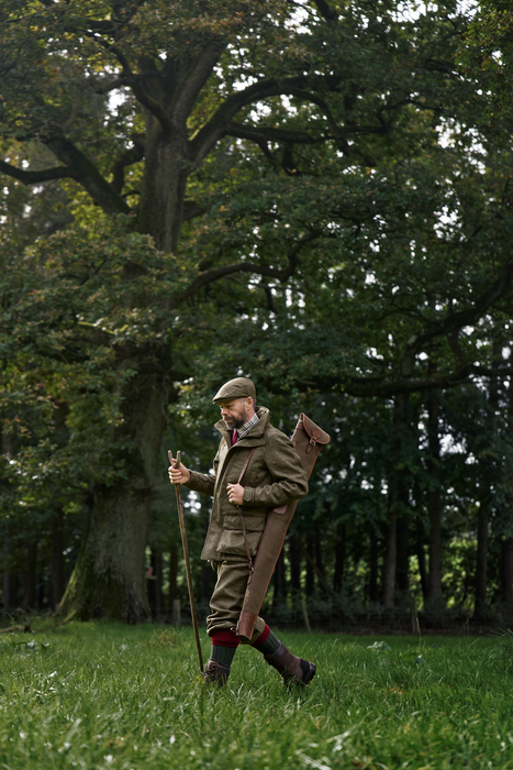 GTX-Jacke Forest green/Fischgrätmuster – Härkila