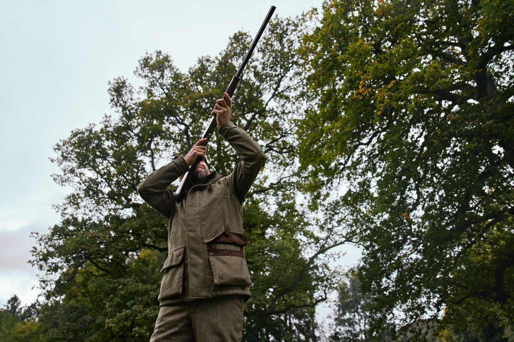 GTX-Jacke Forest green/Fischgrätmuster – Härkila