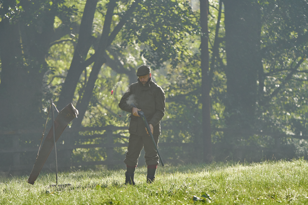 GTX-Jacke Forest green/Fischgrätmuster – Härkila