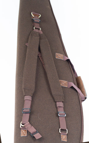 Geir Langwaffenfutteral Loden mit Aussentasche Fleece