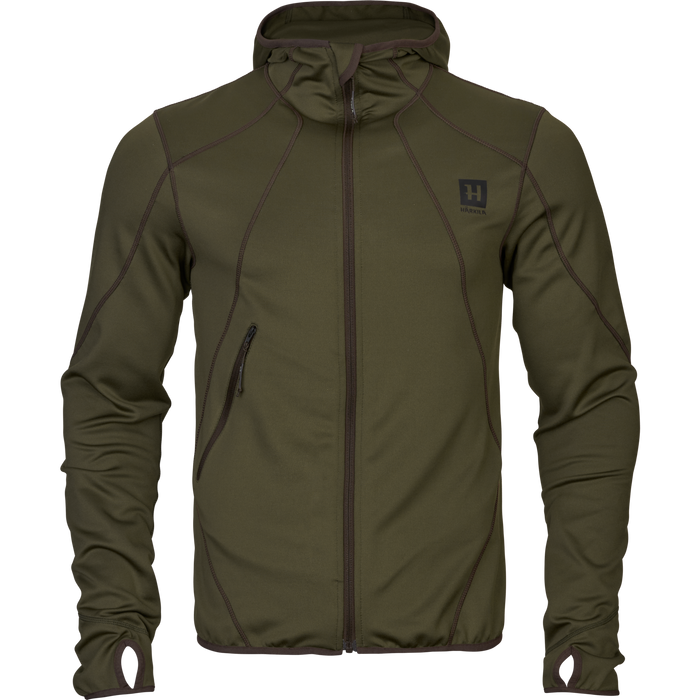 Deer Stalker - Full Zip Fleece Hoodie Weidengrün - Härkila