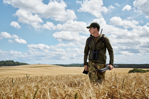 Deer Stalker - Fleece-Kapuzenjacke mit durchgehendem Reißverschluss Willow green - Härkila
